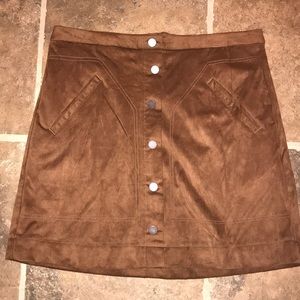Nordstrom Jolt Faux Suede Skirt